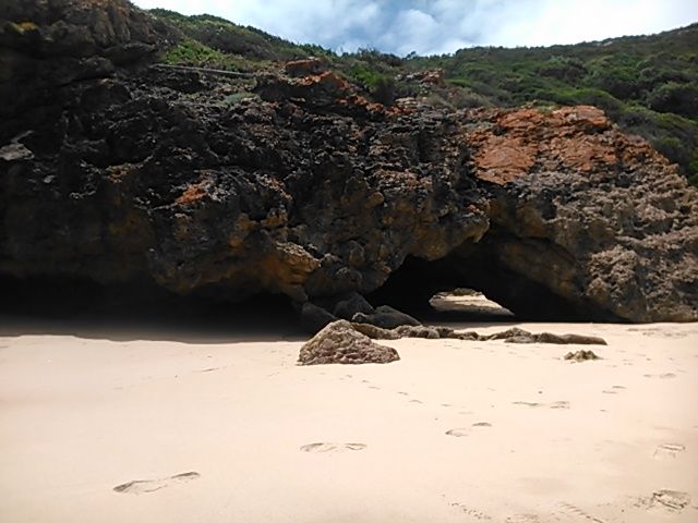 Seaside cavern from the outside.