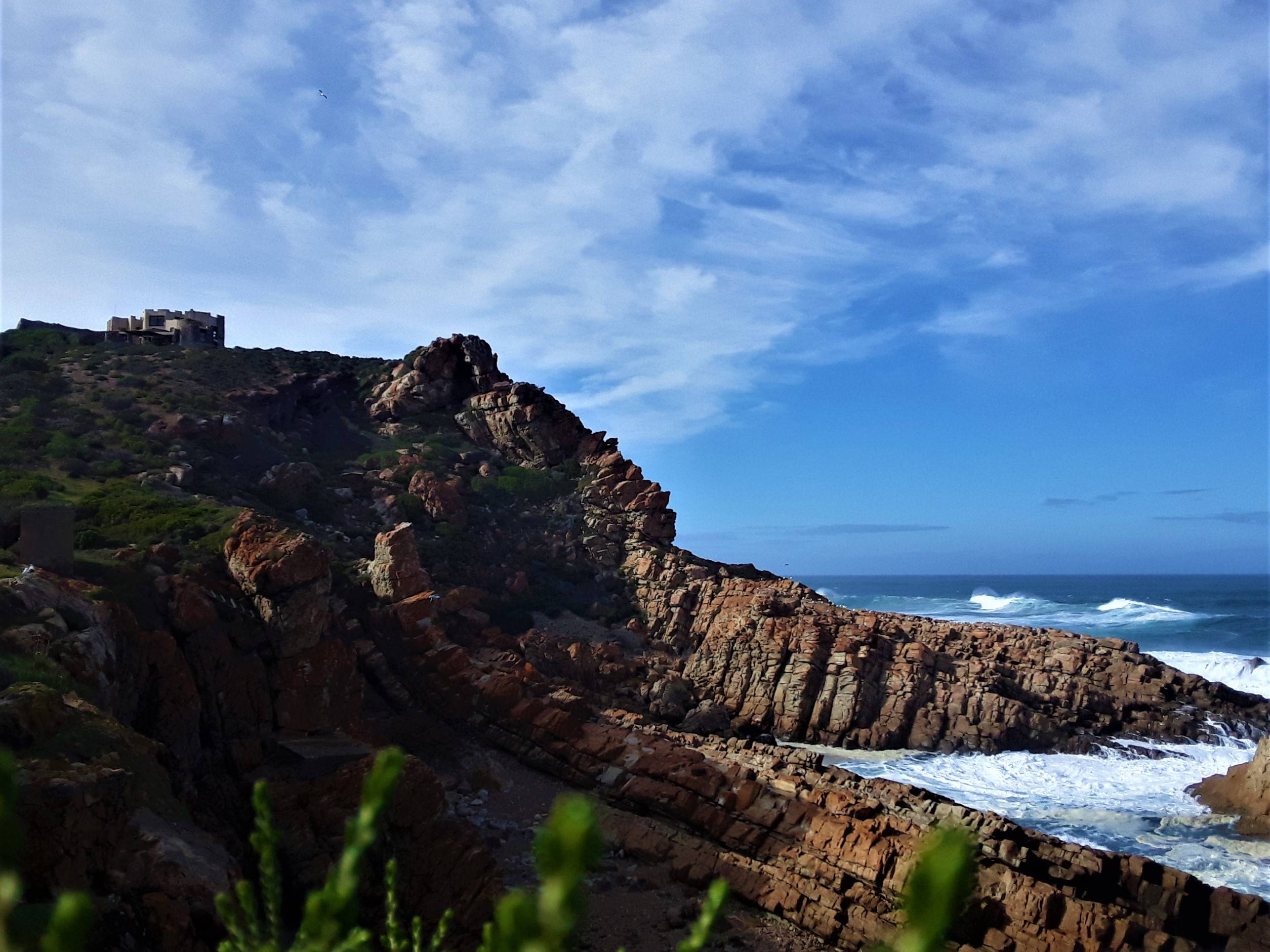 Encountering the Enchanted Castle on my remote hiking trail, south coast of Africa