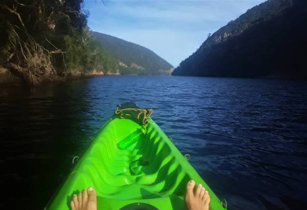 Kayaking up the Keurbooms river – Garden Route, South Africa