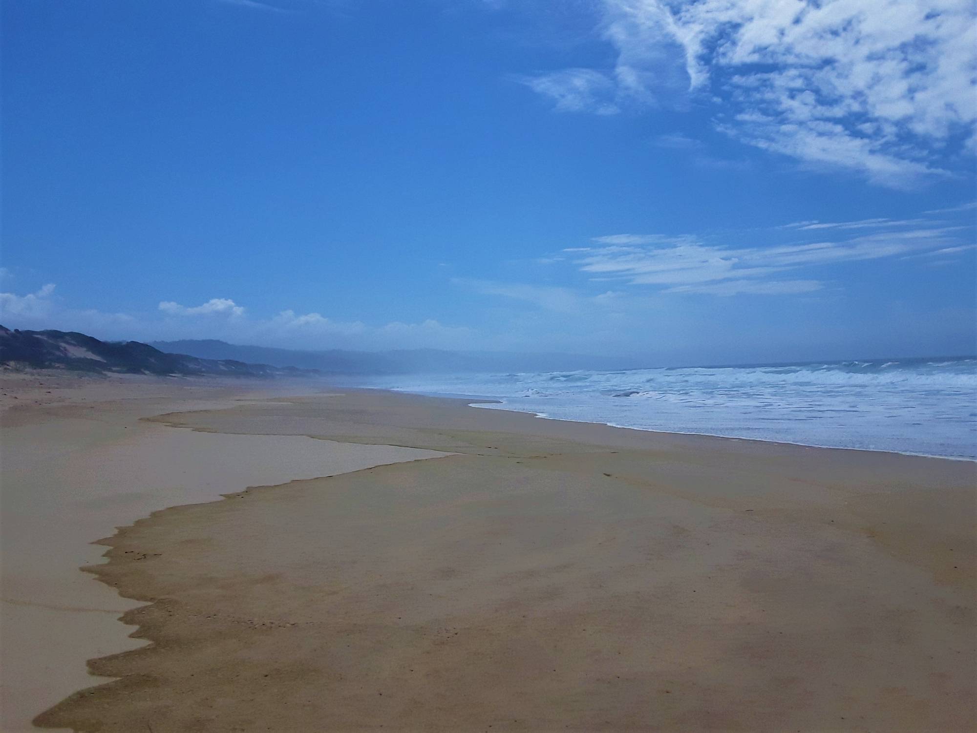 Plenty of space for you to feel free on the Garden Route coastline, facing east.