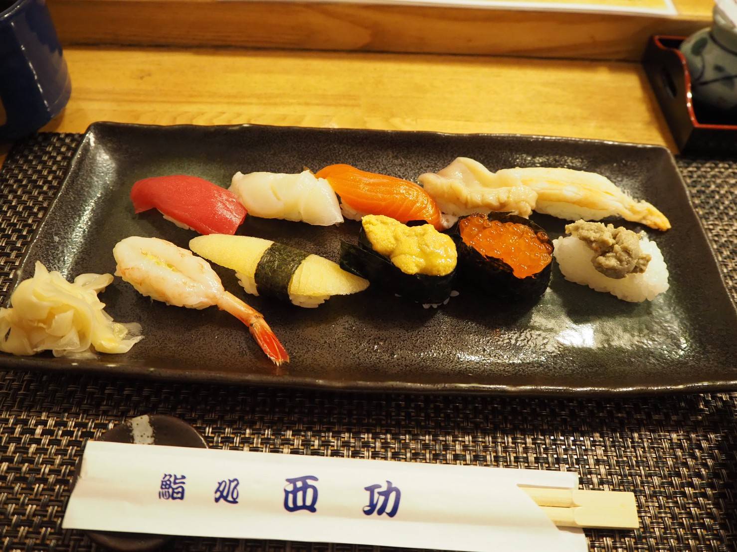 We had some fantastic sushi in a little restaurant along that road.