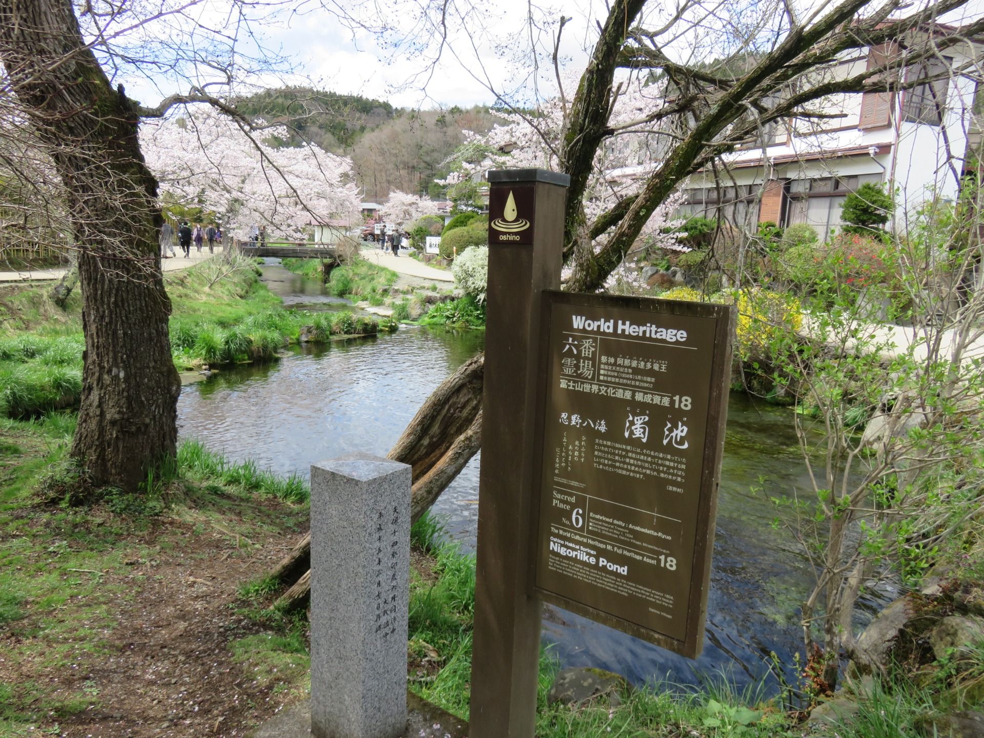 All the ponds have information in multiple languages