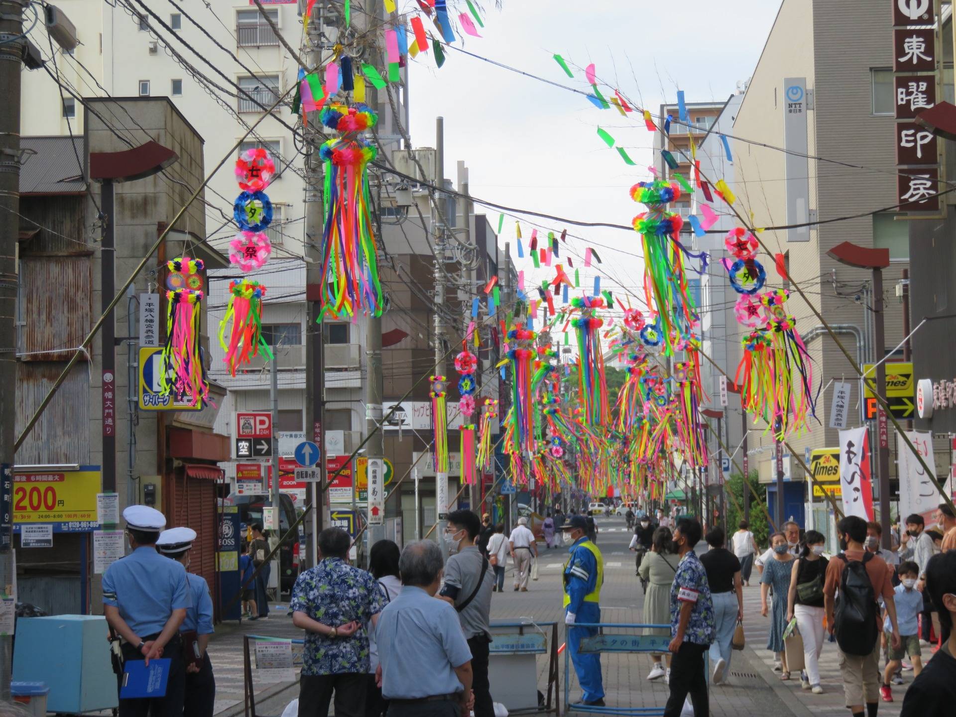 These are the usual Tanabata decorations that you might see in many areas in Japan at this time of year.