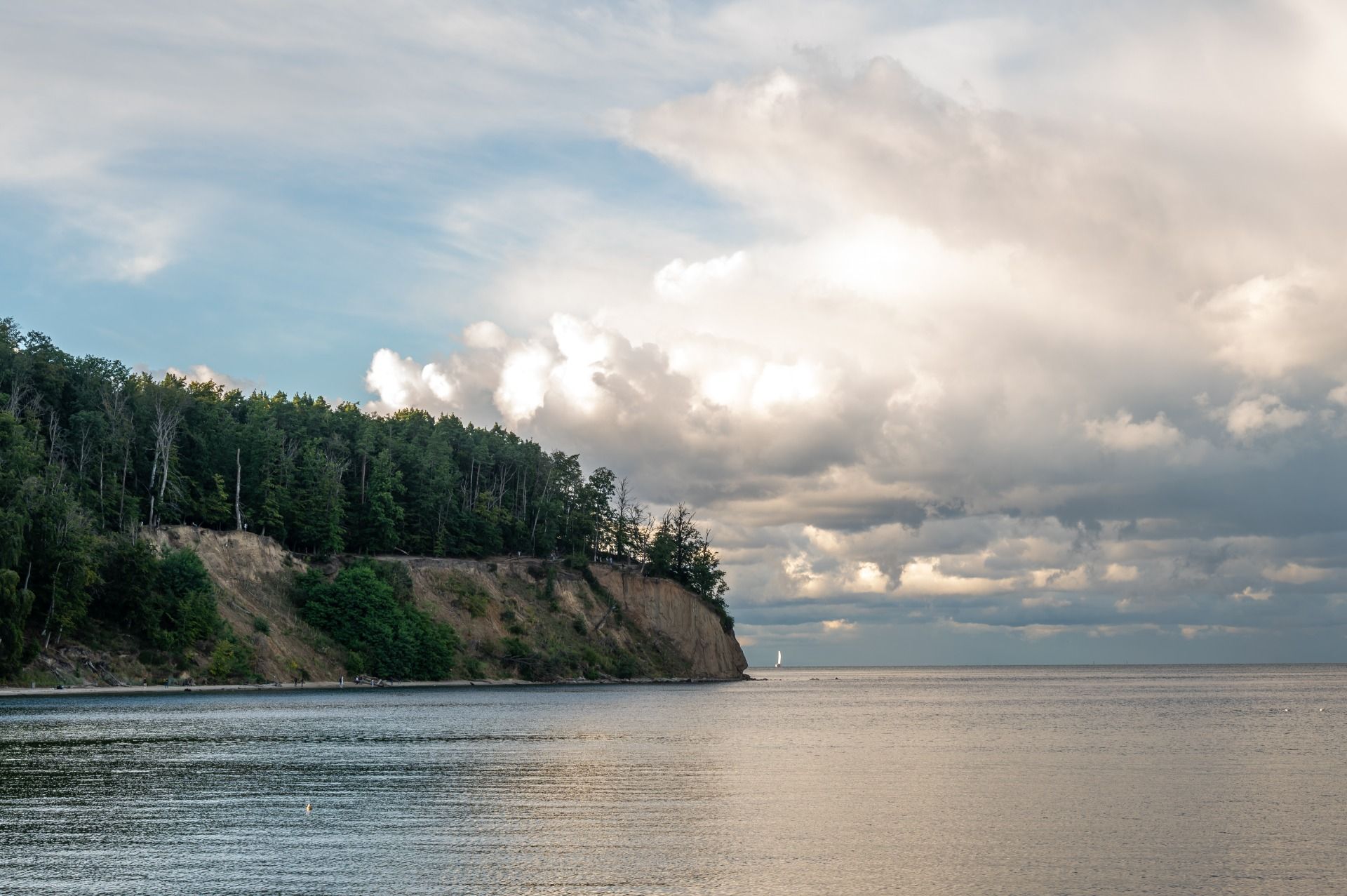 Cliff photographed from the pier.