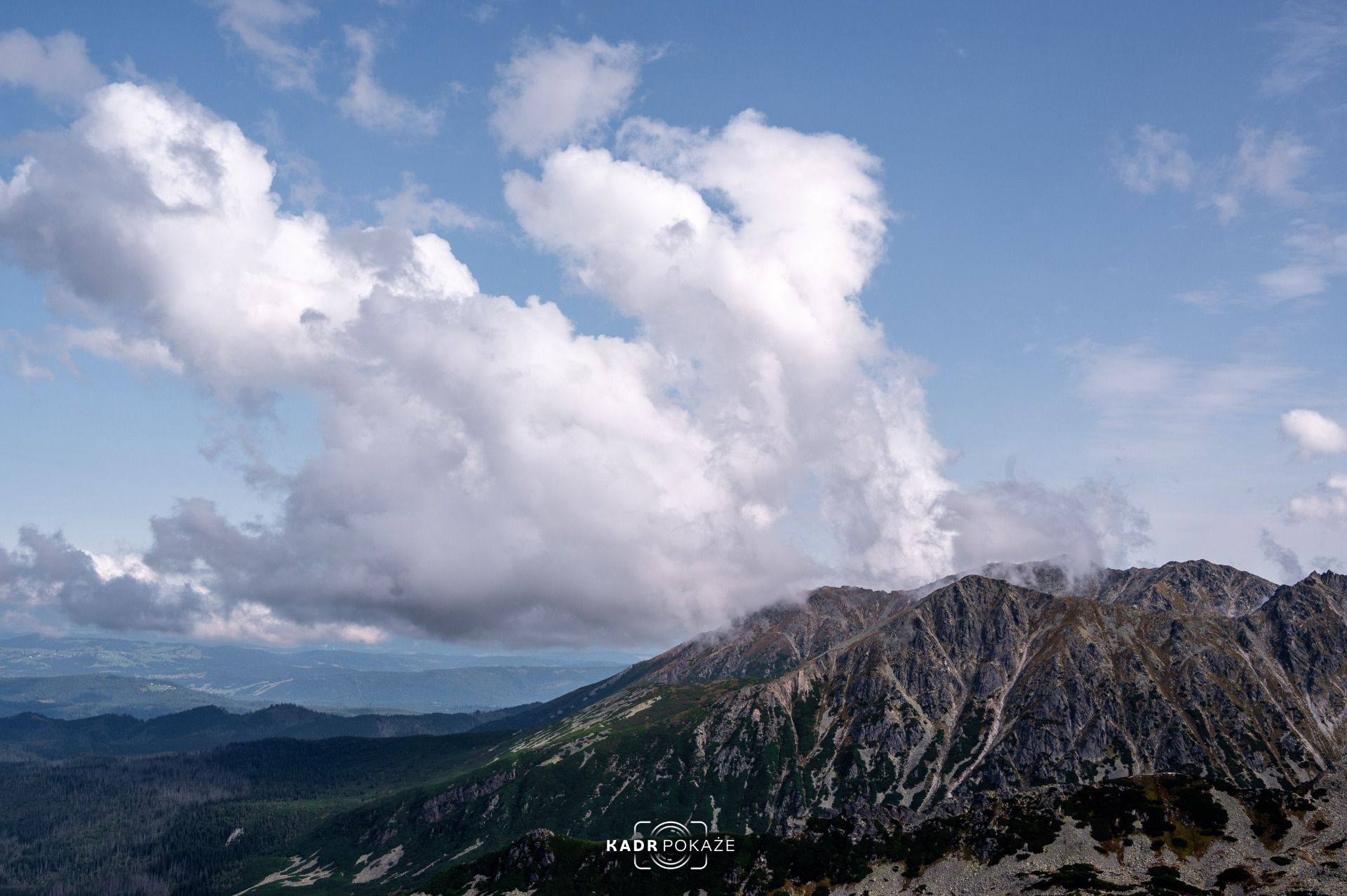 Te chmury z wysokości 2000m n.p.m. naprawdę ciekawie wyglądały.