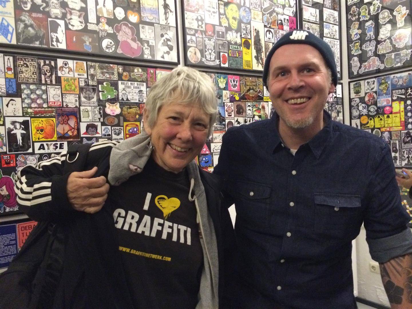   MARTHA COOPER and OLIVER BAUDACH at the hatch sticker museum in berlin