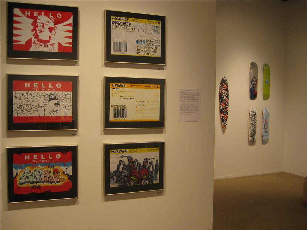 an exhibition of the hatch sticker museum at st. lawrence university 