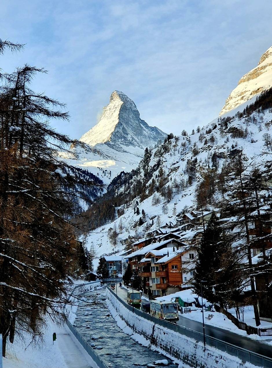 The Matterhorn as seen from town