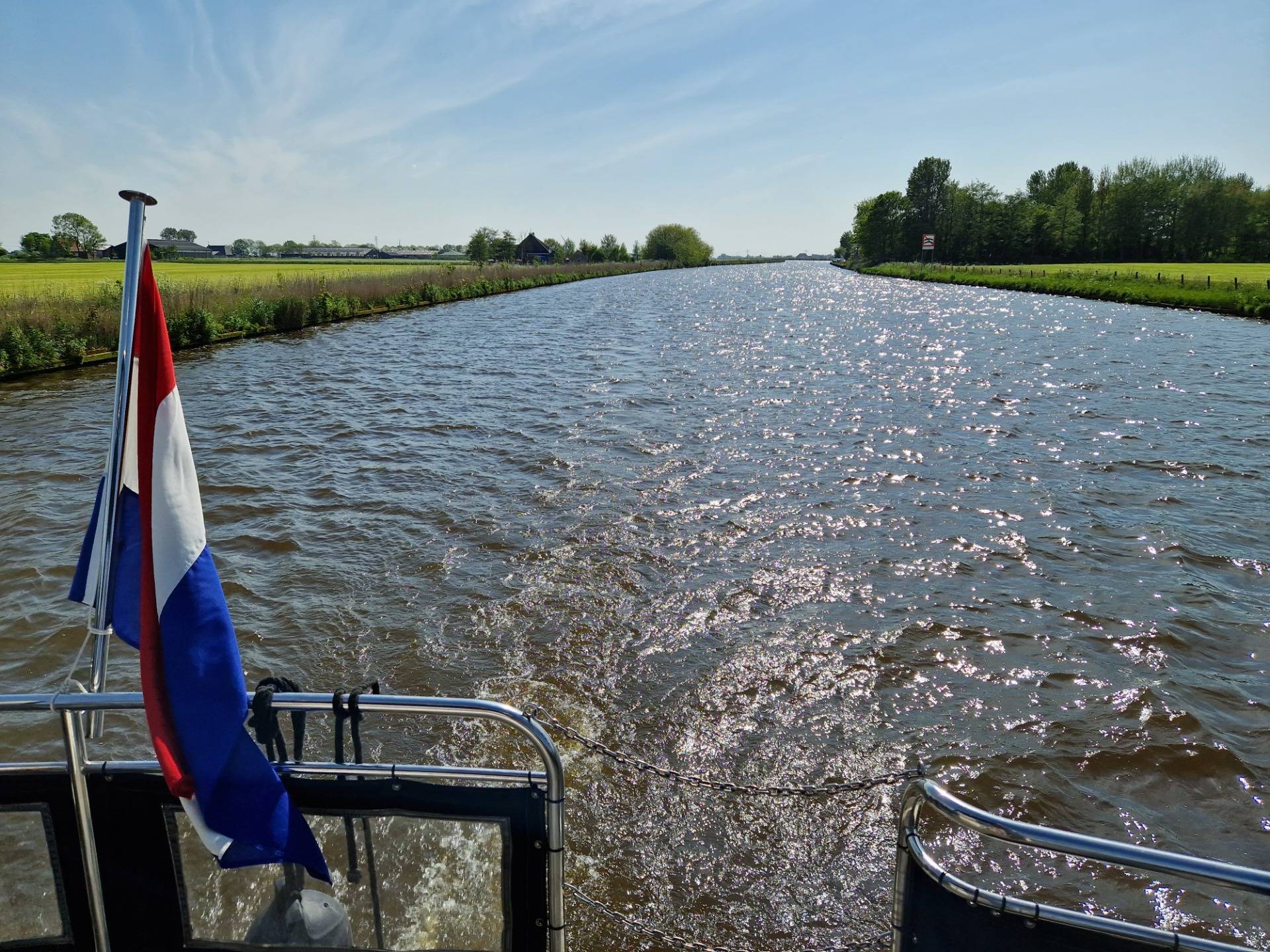 Entering Leeuwarden by boat