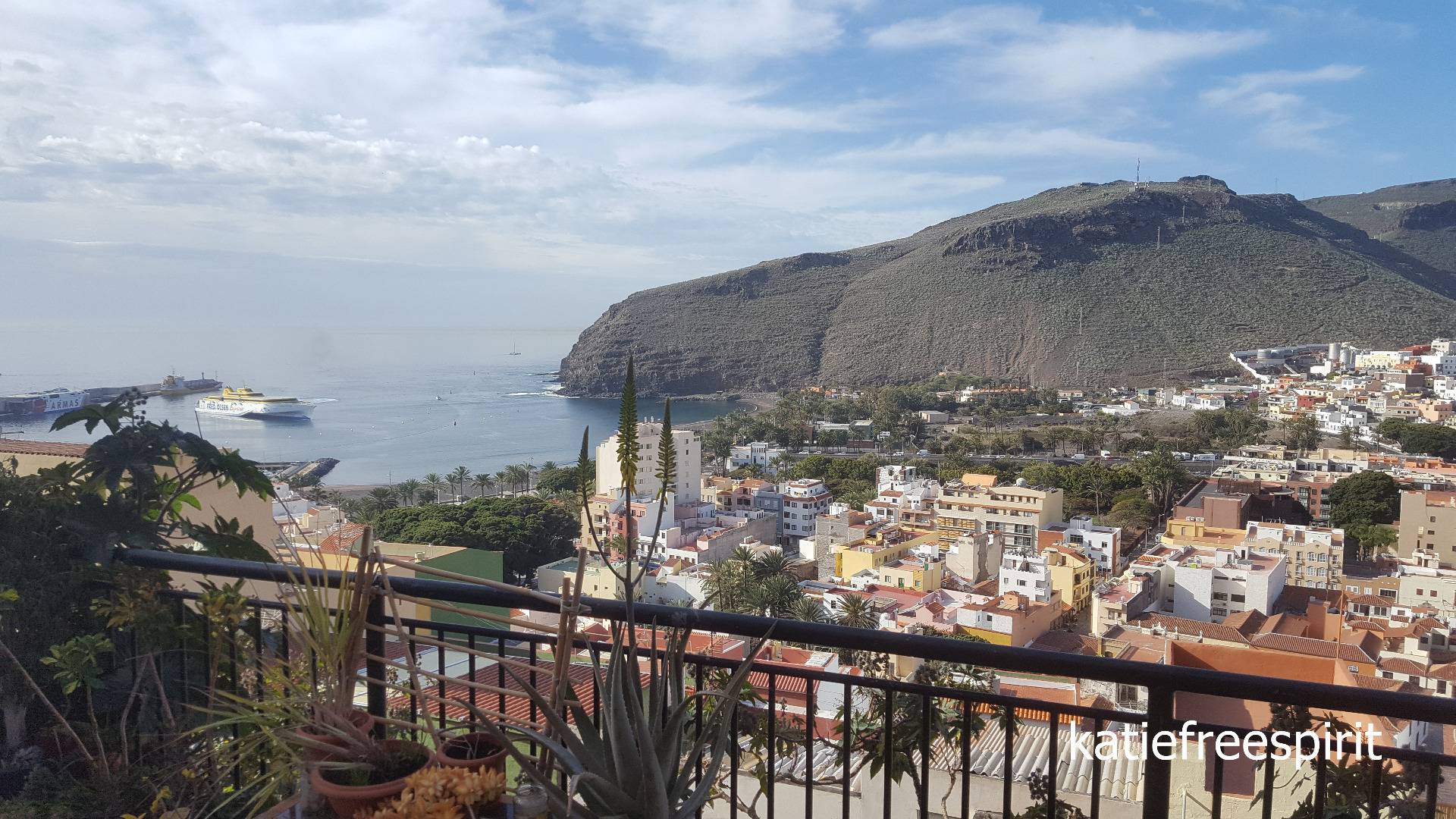 San Sebastian, a beautiful Spanish town on the island of Gomera - one of the Canary Islands.