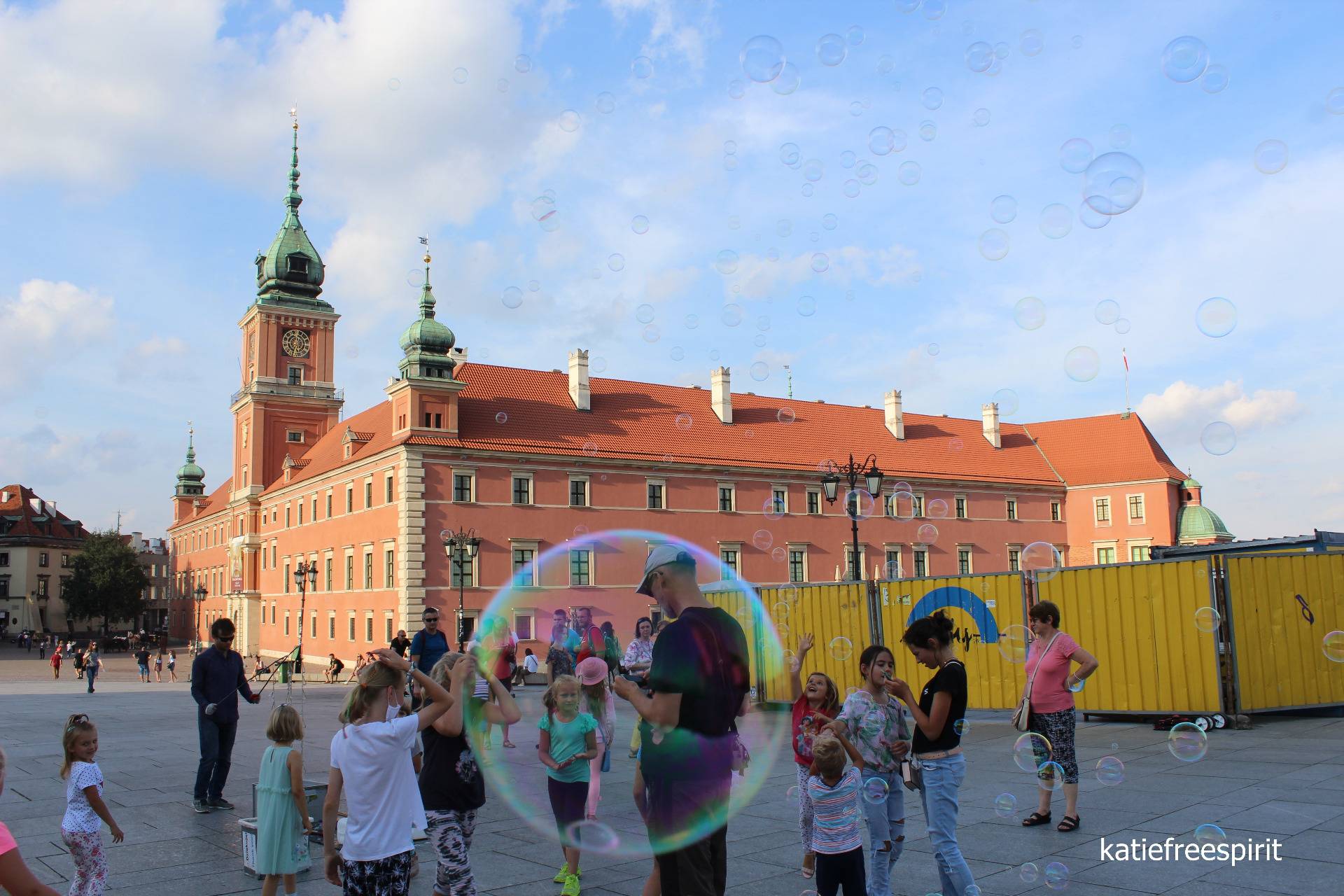 The Royal Castle in Warsaw, in a bubble frame // Zamek Królewski w Warszawie, w bańkowej oprawie