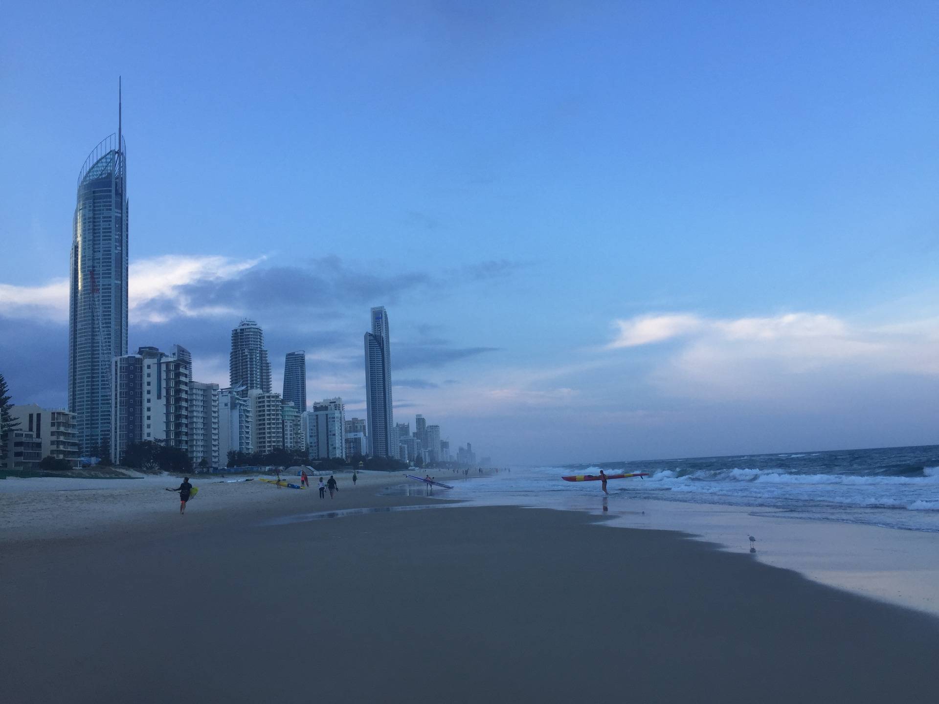 Stunning view of surfers paradise
