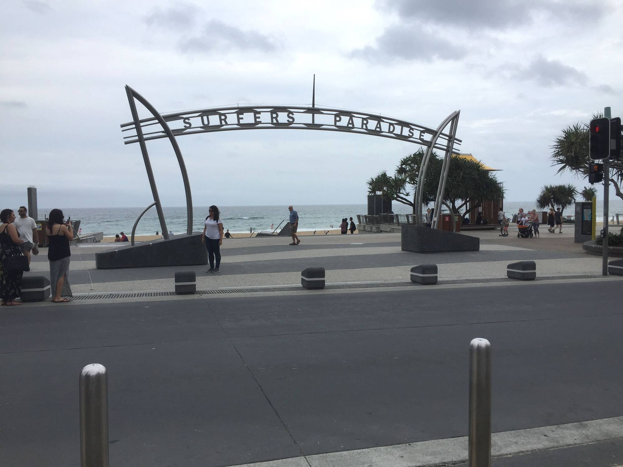 Main entrance to the beach in Surfers Paradise