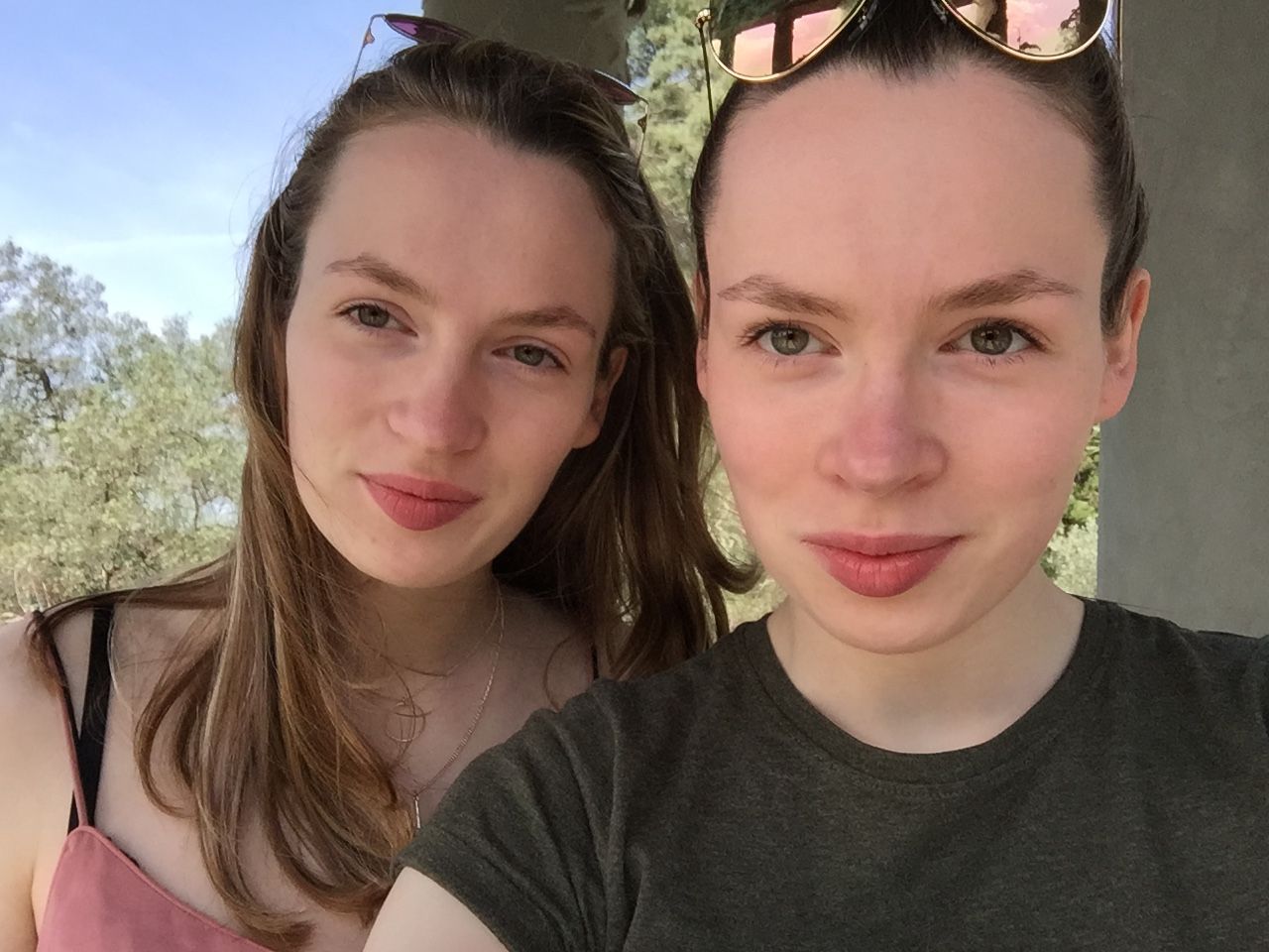 My sister and me taking some selfies :)