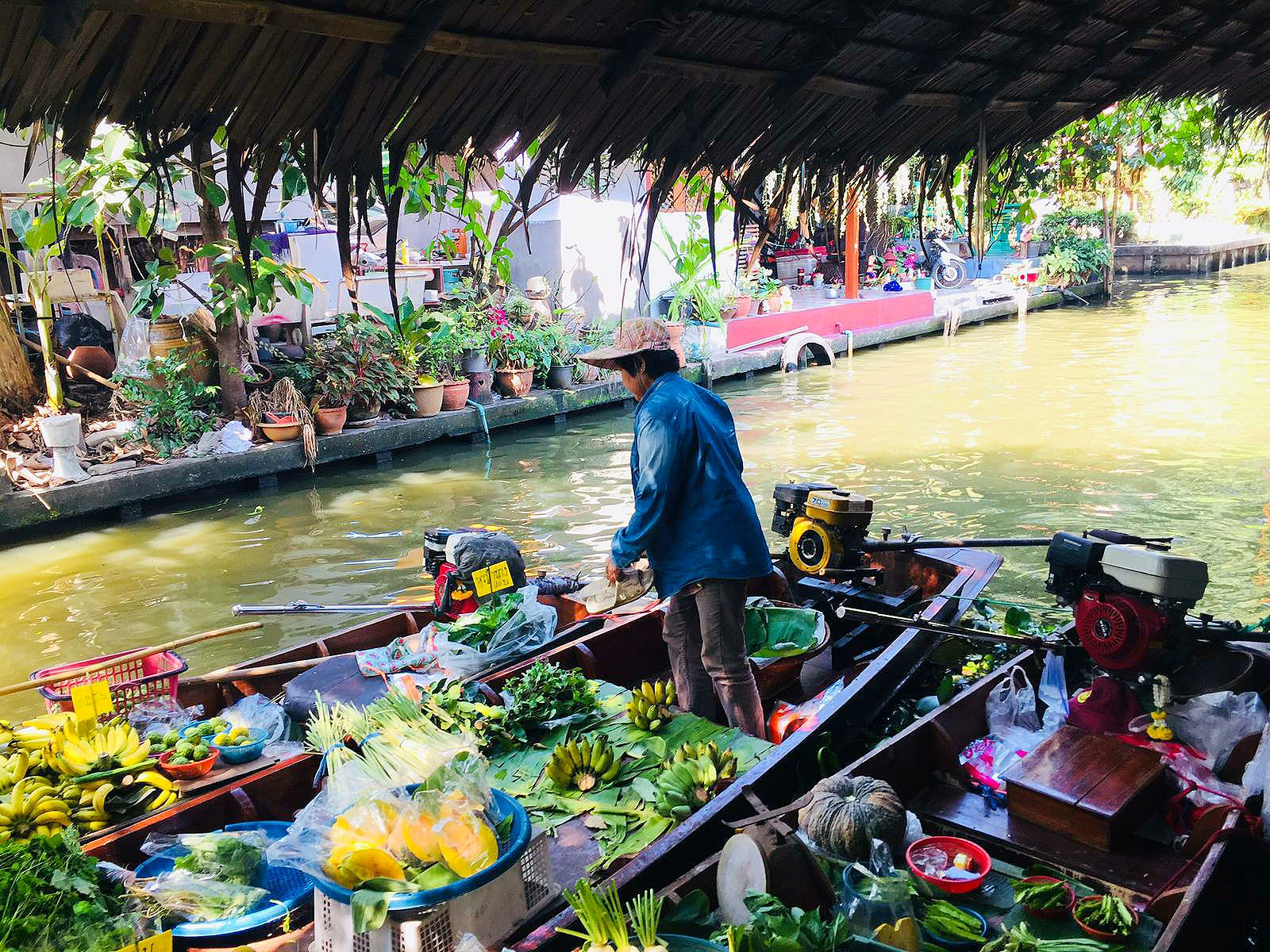 The Tha Kha floating market in Bangkok