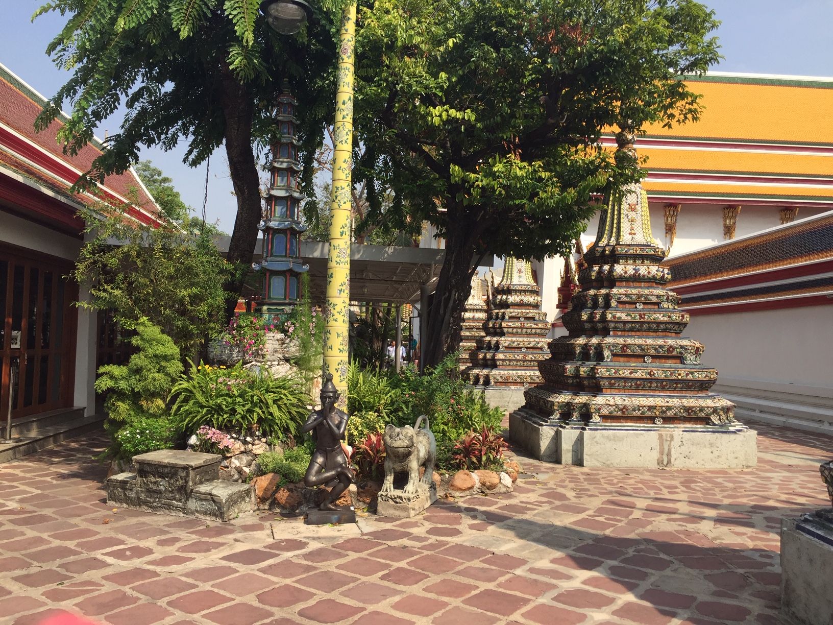On the right side of the picture you can see some of the 71 Chedi Rai