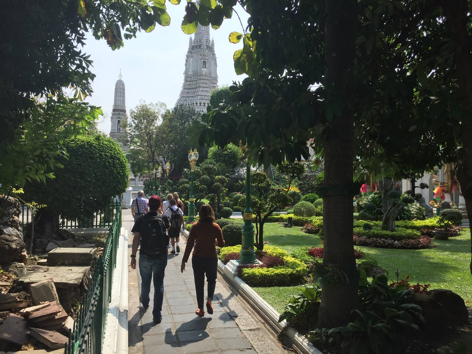 A beautiful park around Wat Arun
