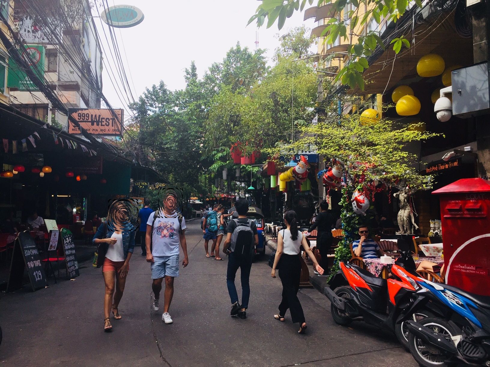 The Thanon Rambrutti Road, centrally located - here is the restaurant My Darling. The Bar 999 West I can recommend too ;)