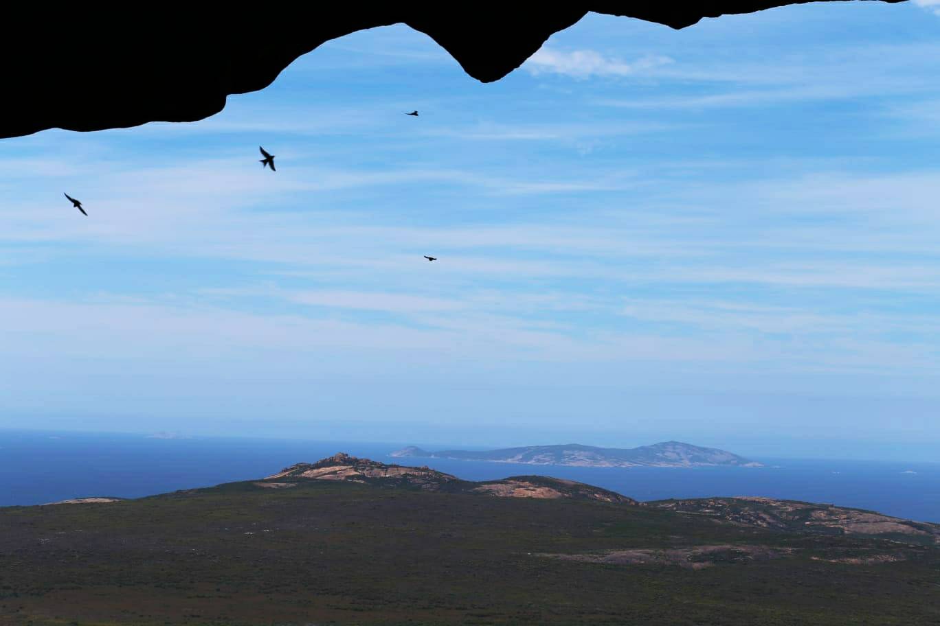 View from the cave at Frenchman Peak