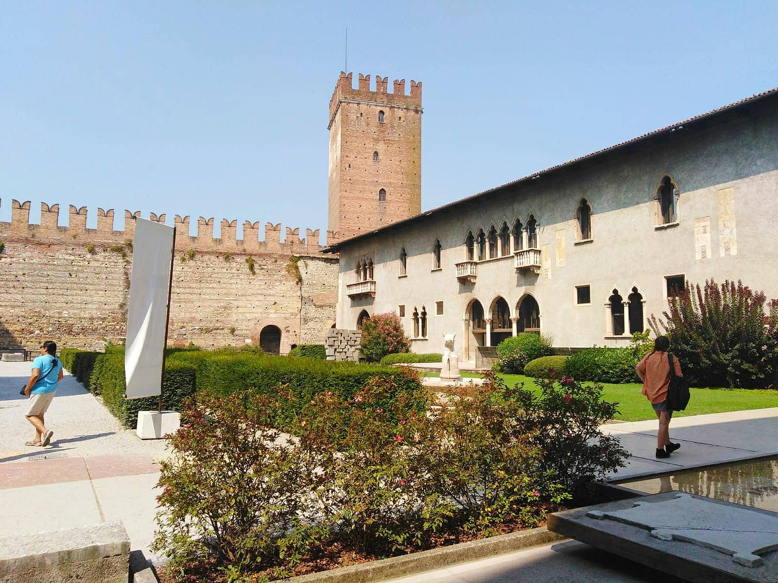 The inner courtyard of the Castelvecchio