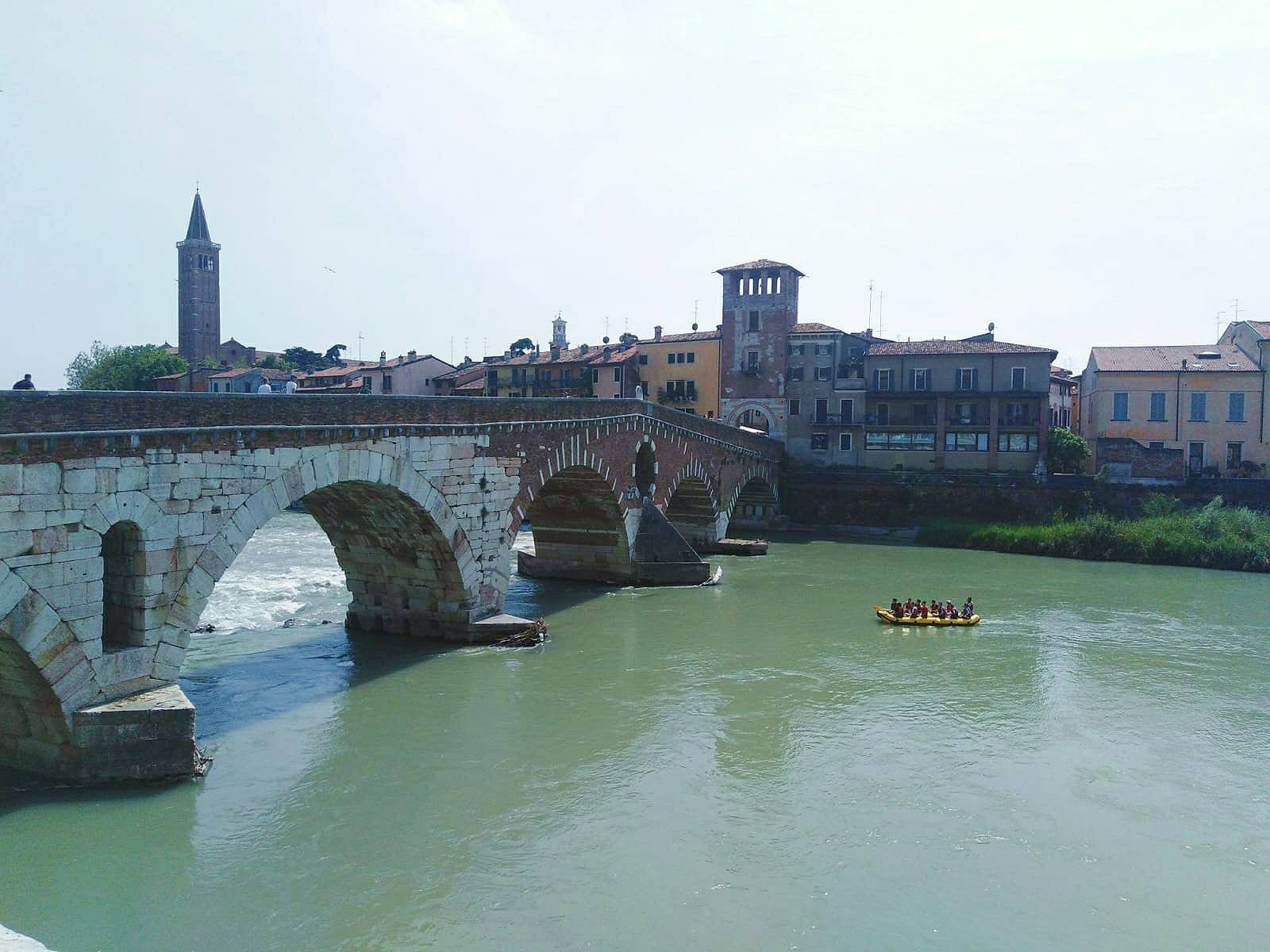 The Ponte Pietra bridge
