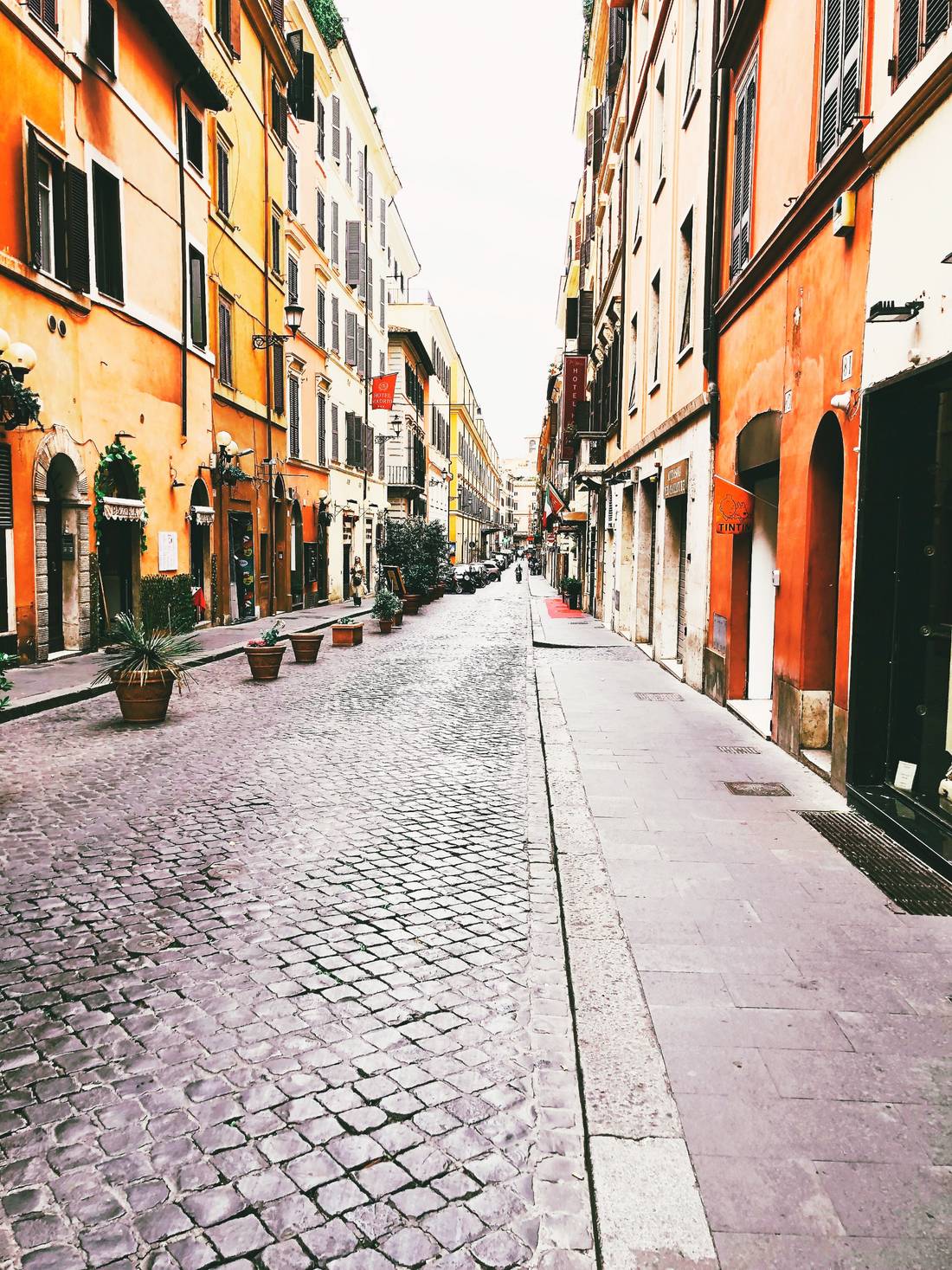 One of many streets in Rome, Italy