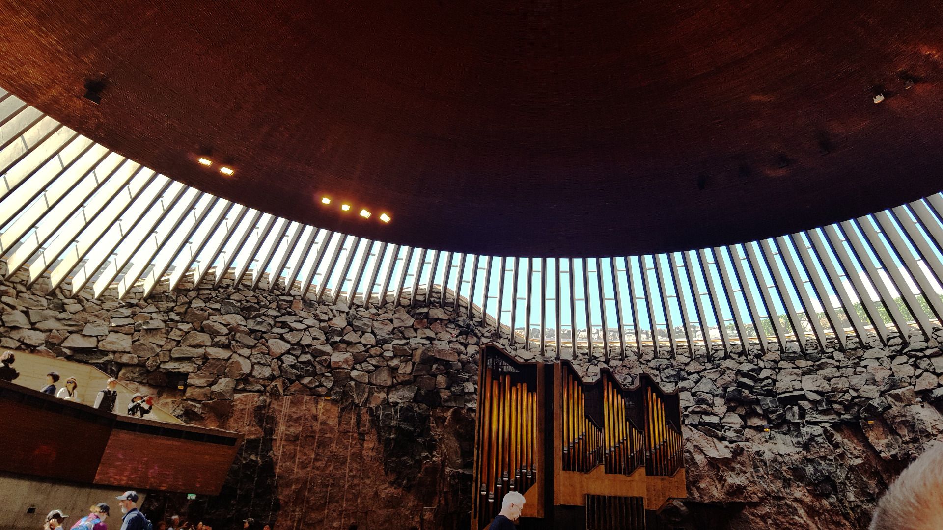 The underground church in Helsinki - carved out of the rock