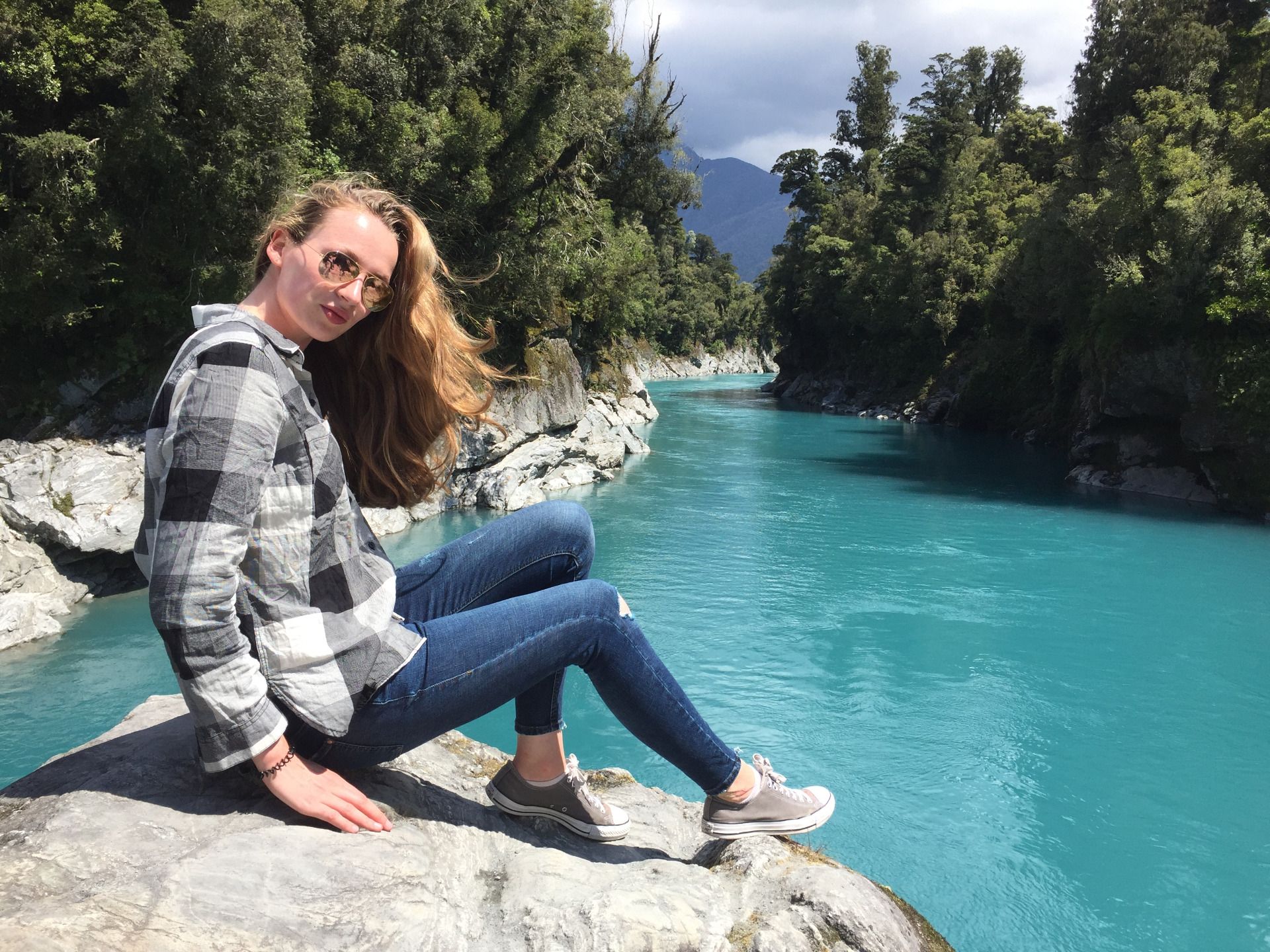 We did the Hokitika Gorge Walk in New Zealand