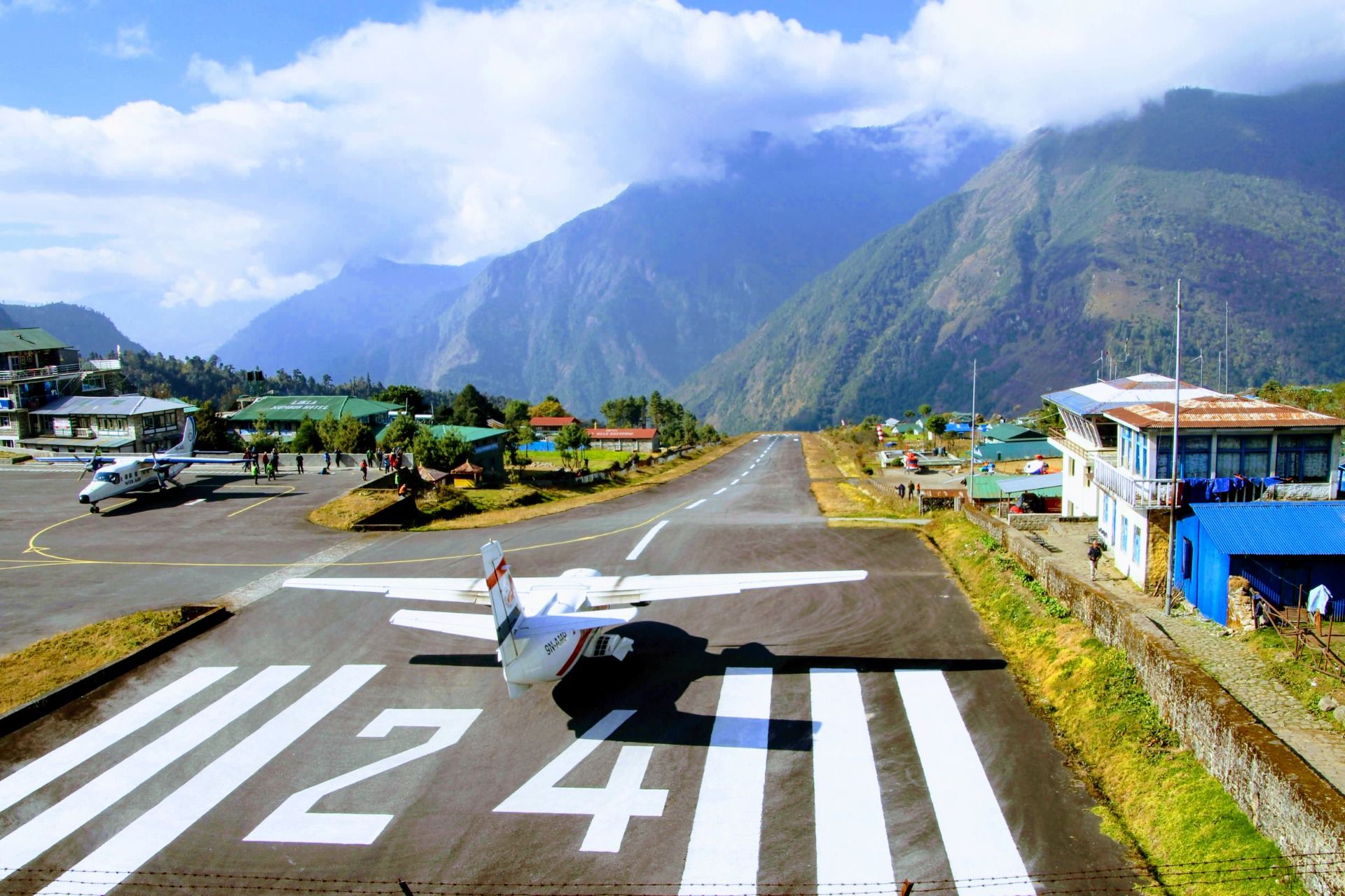 Lukla, the small airport