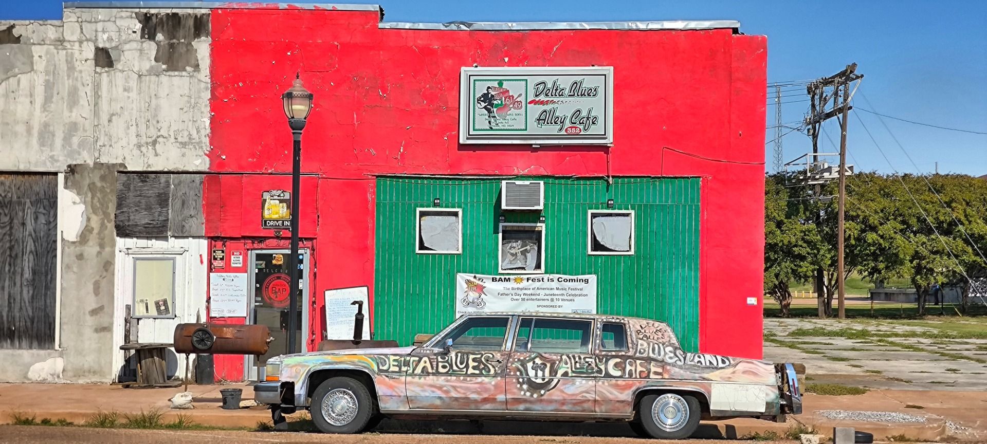 Clarksdale, the place where Delta Blues was born, seems like a lost place