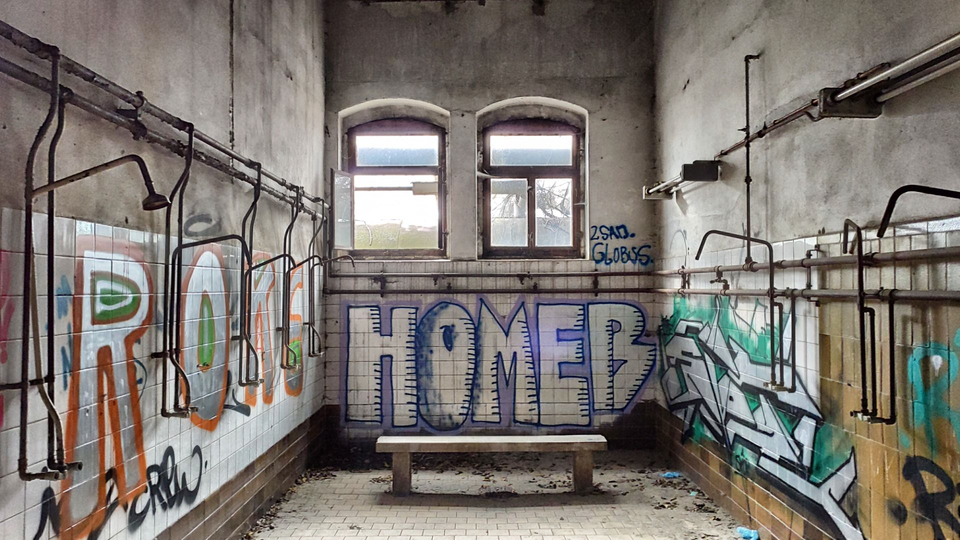 The bathroom of the workers