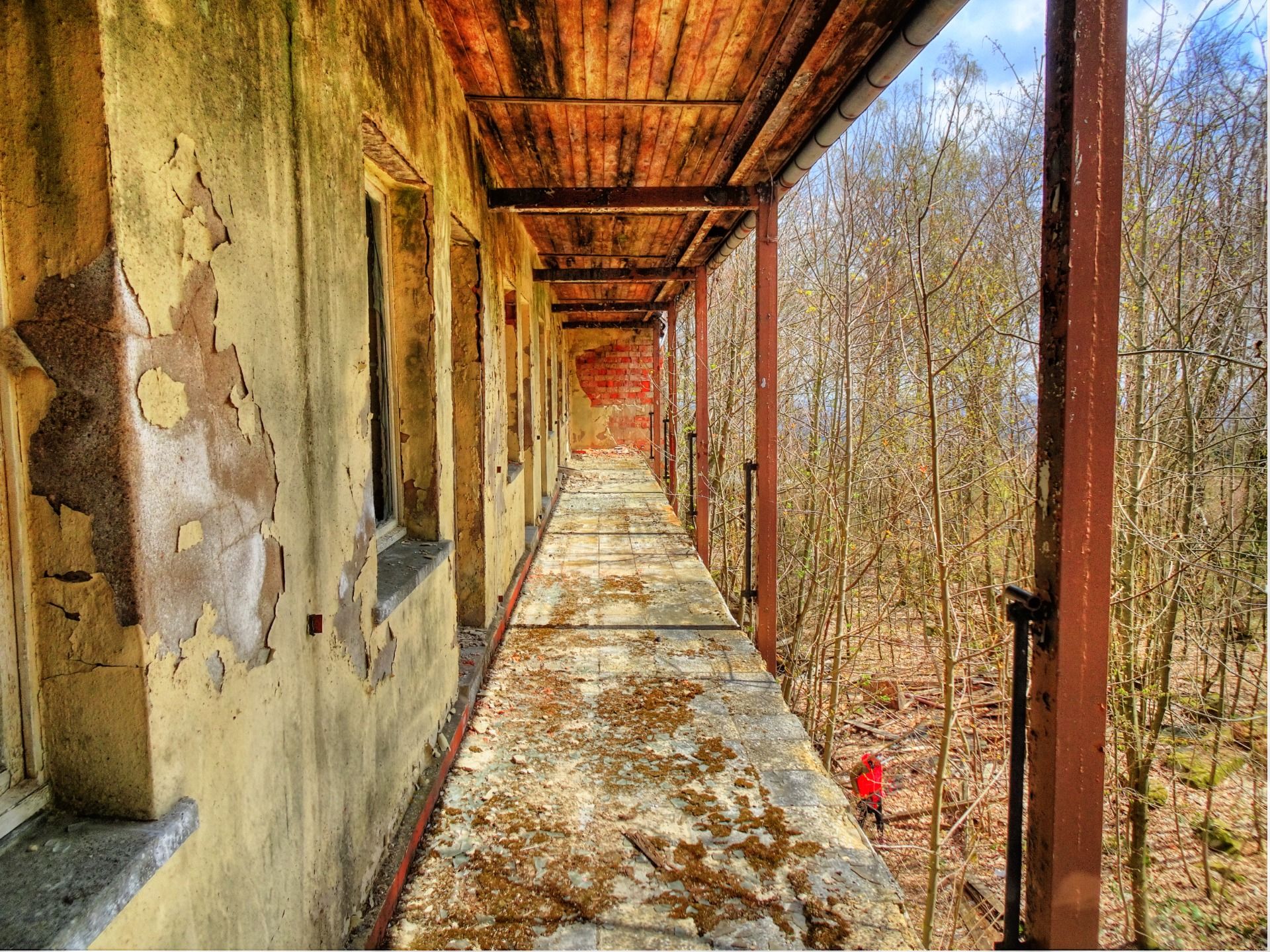 Upstairs in the house