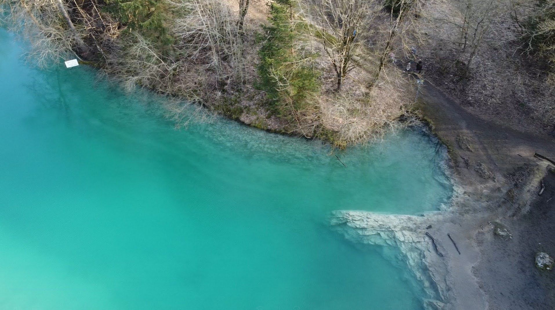 From above the water is like that one in Nepal’s Milk River