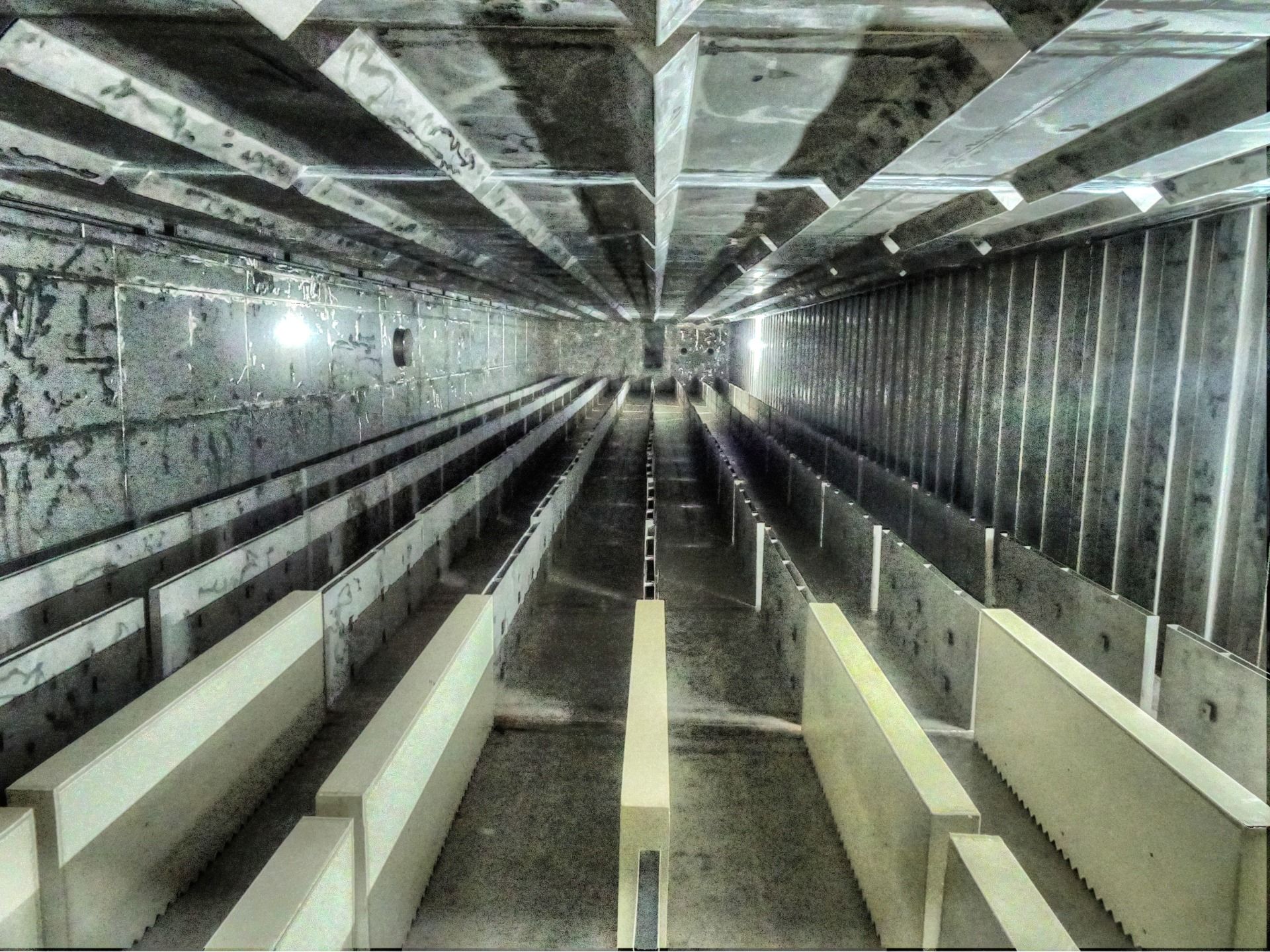 A channel where water should float when a Fukushima moment occurs