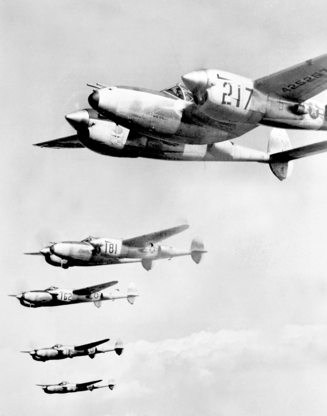 Flying Fortresses at the sky