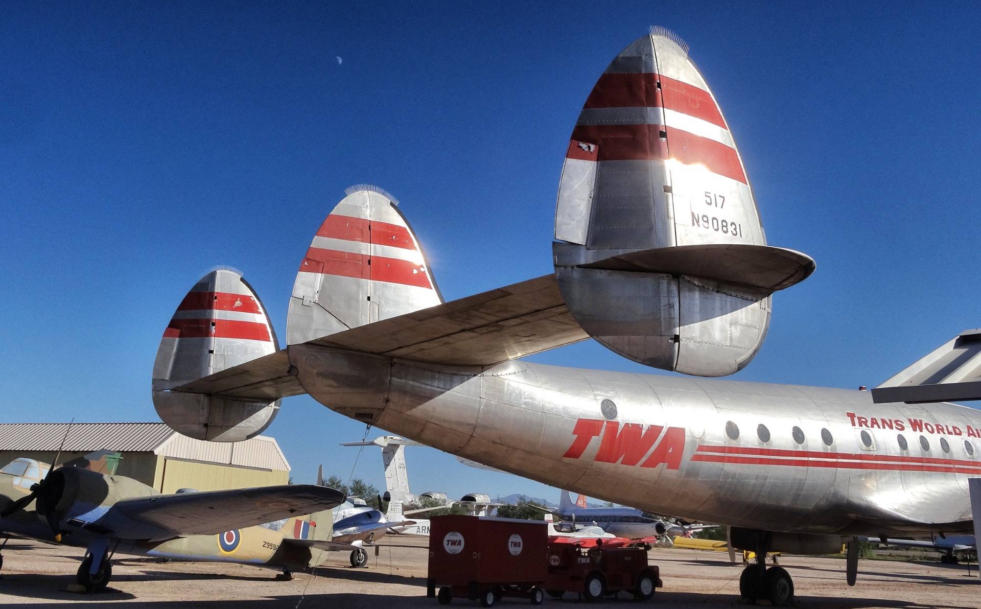Traces of a forgotten era: A TWA plane.