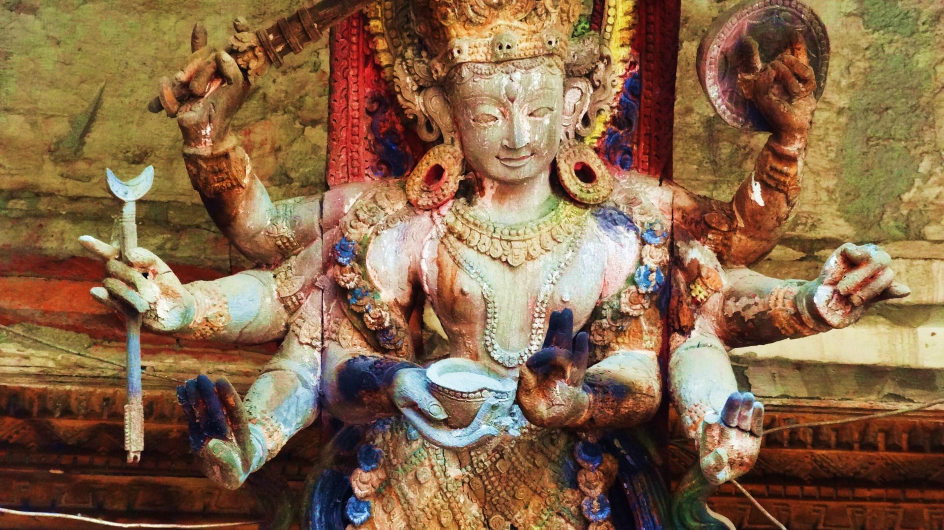 Hindu deities are the gods and goddesses in Hinduism.