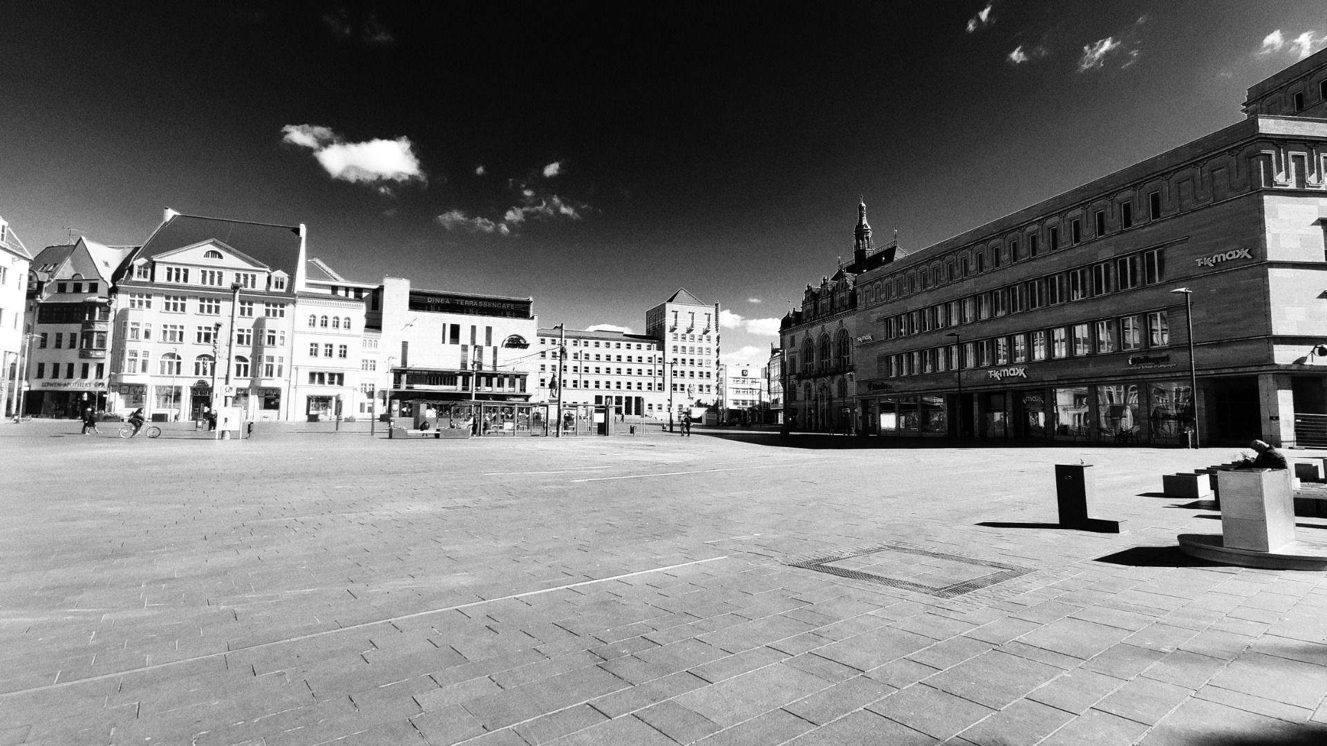 The market place, empty.