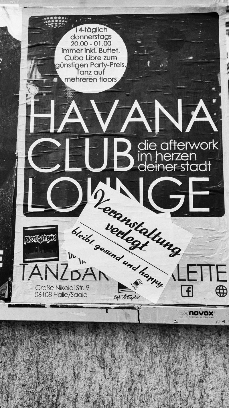 Closed doors at clubs.