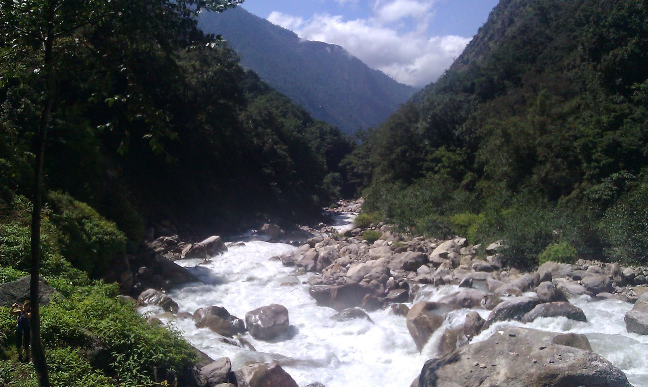 You have to go over the water