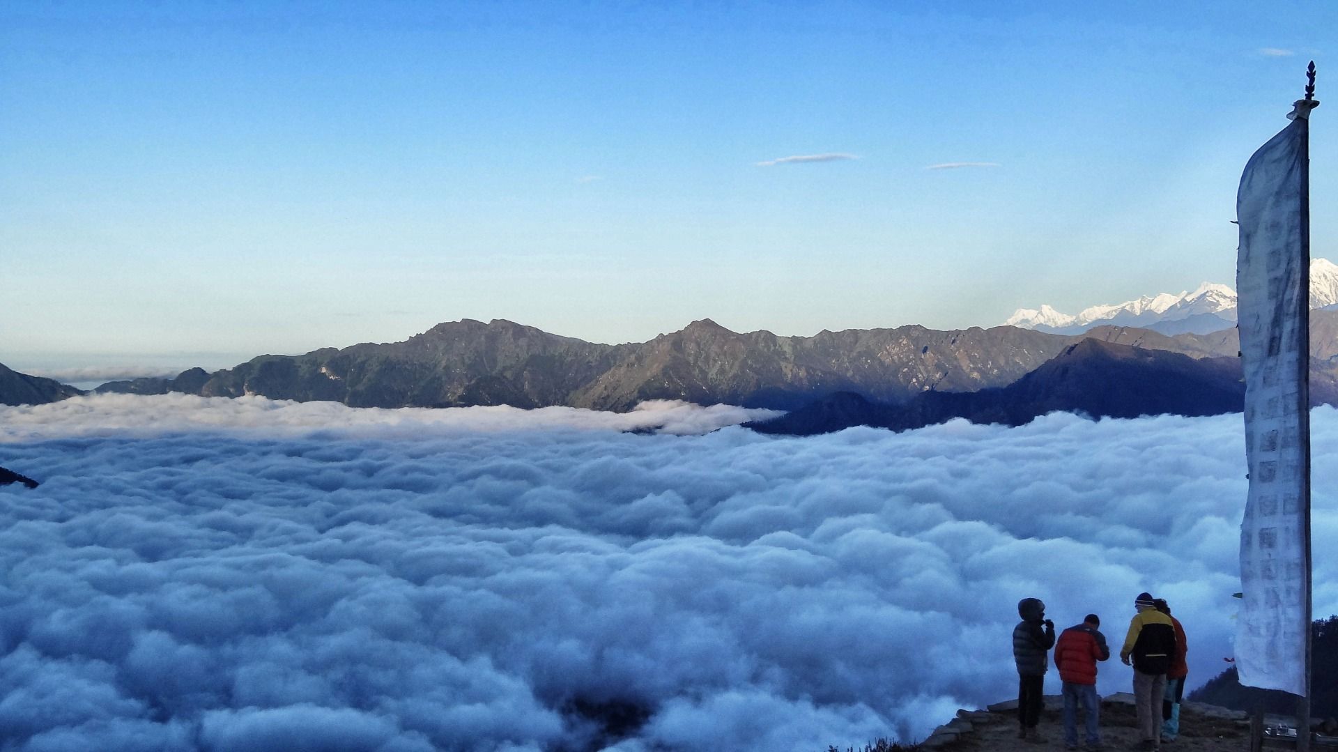 Looking down to the clouds