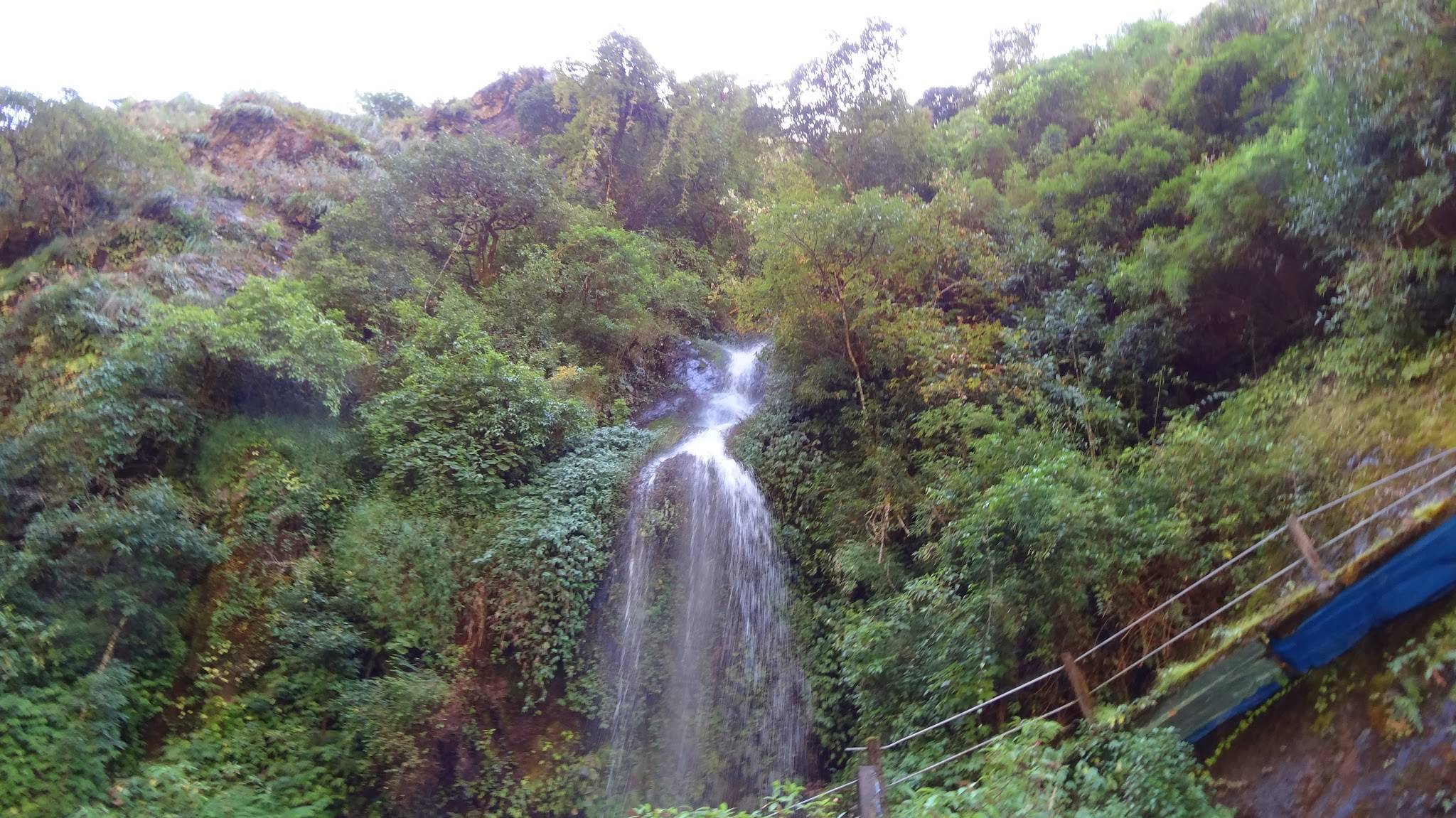 Waterfall at Bomboo Lodge.