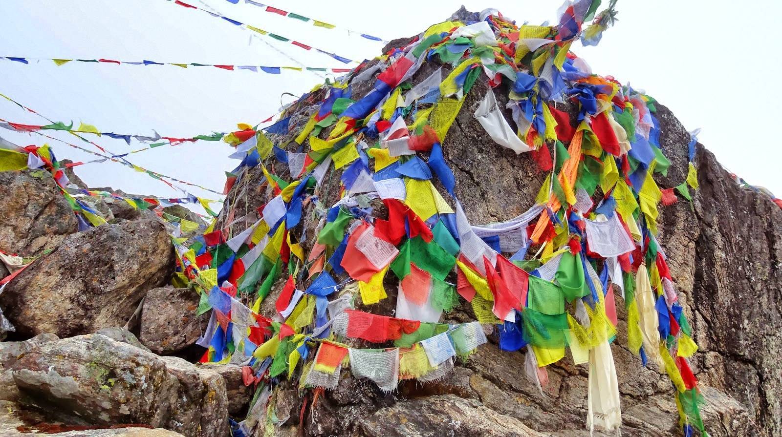 The last prayer flags, but they are legion