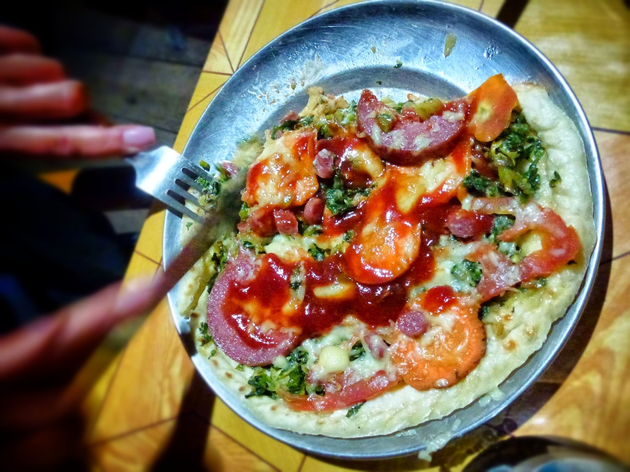 Our pizza.