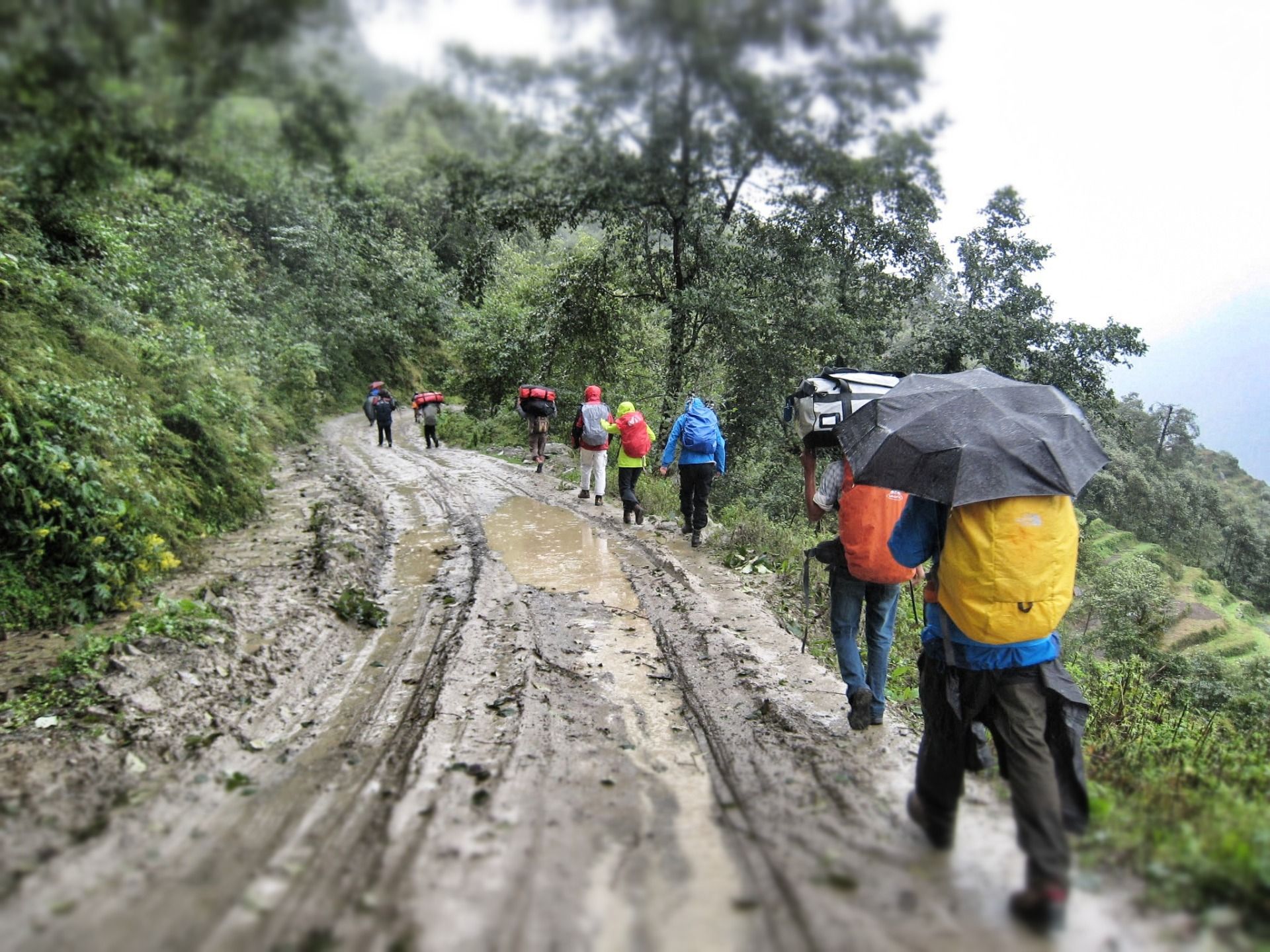 Muddy ways.