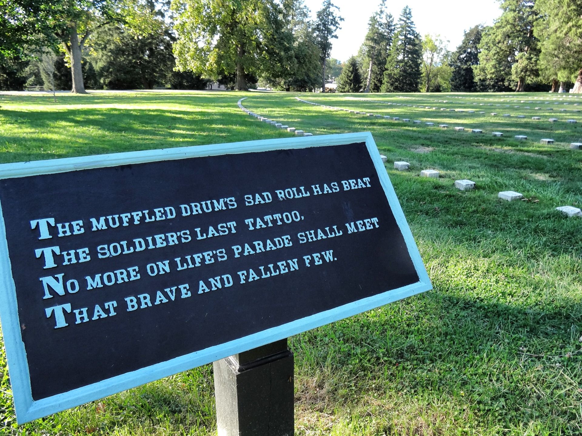 Where soldiers died.