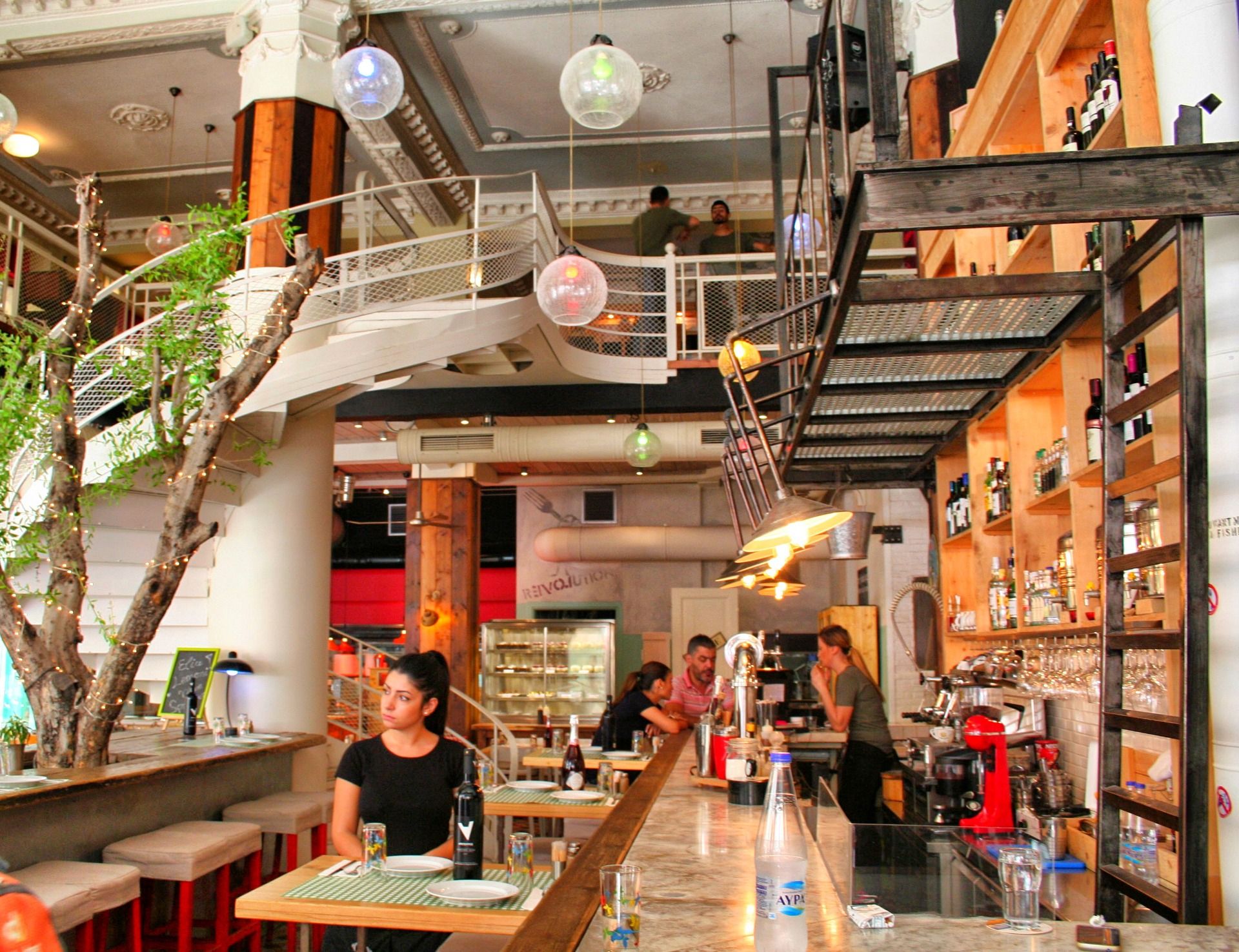 A modern restaurant in Greece