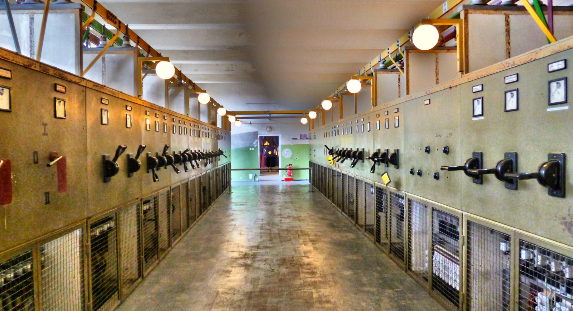 Inside the power plant.