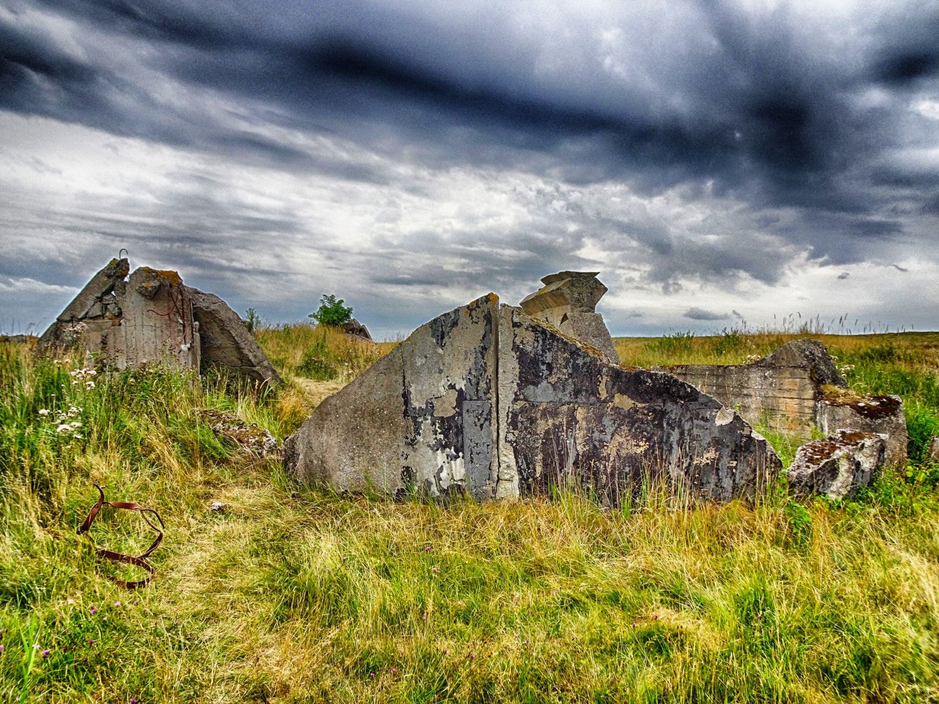 Remainings of the bunkers