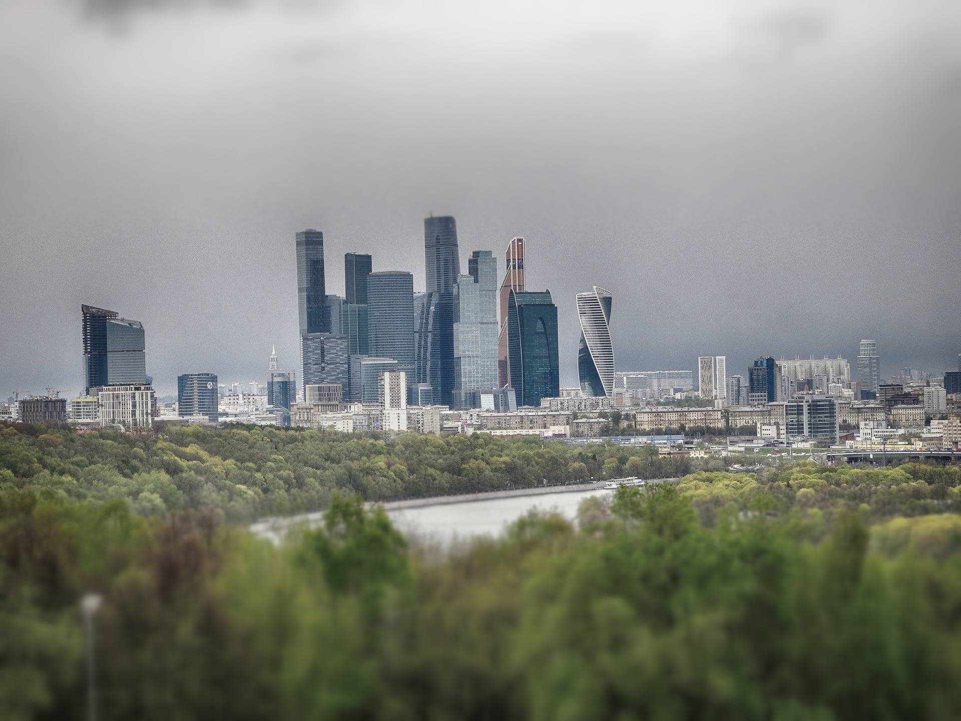 The modern part of Moscow